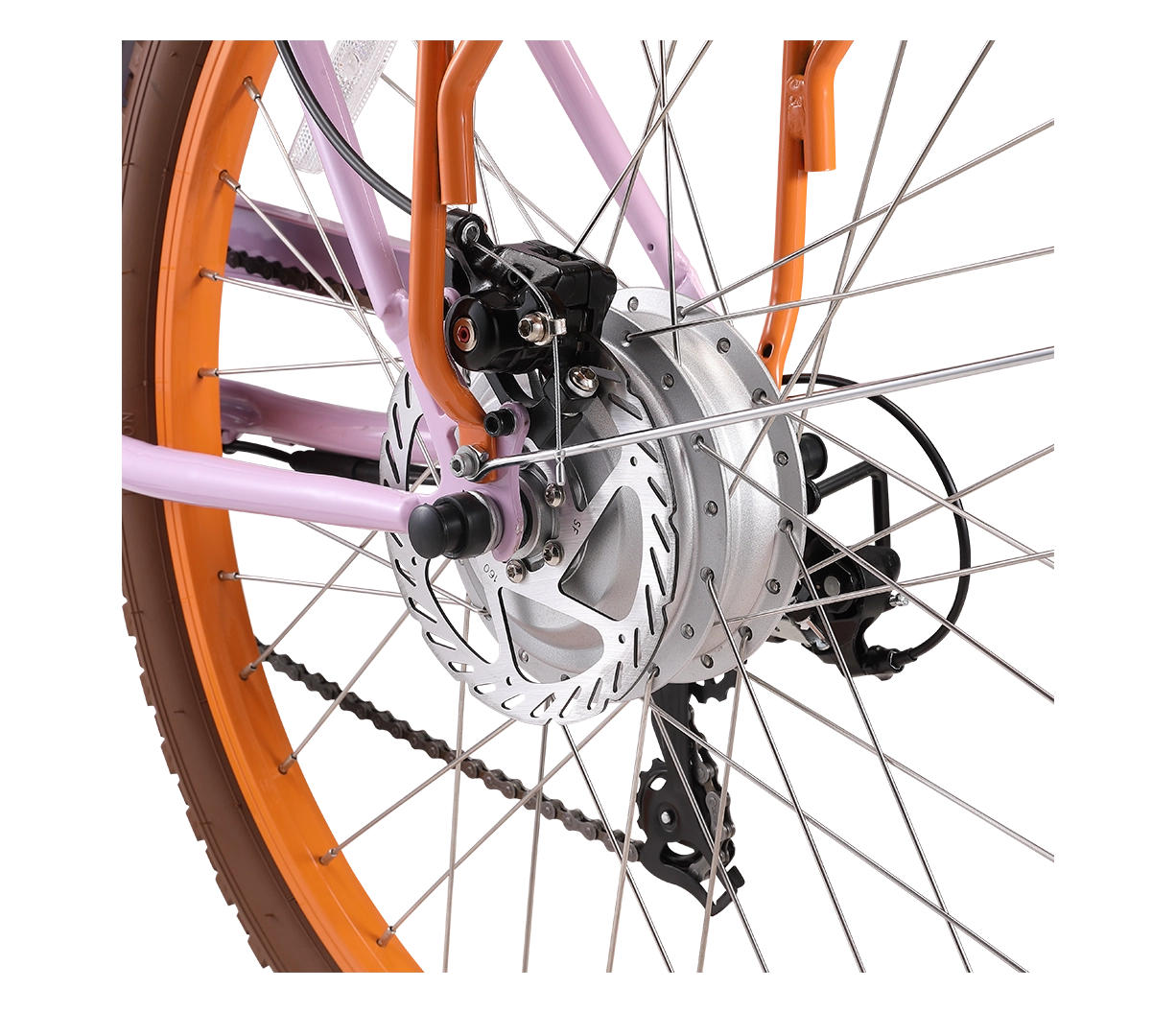 sixthreezero Around the Block Women's NEW 26" 500W 7-Speed Beach Cruiser Bicycle with Rear Rack