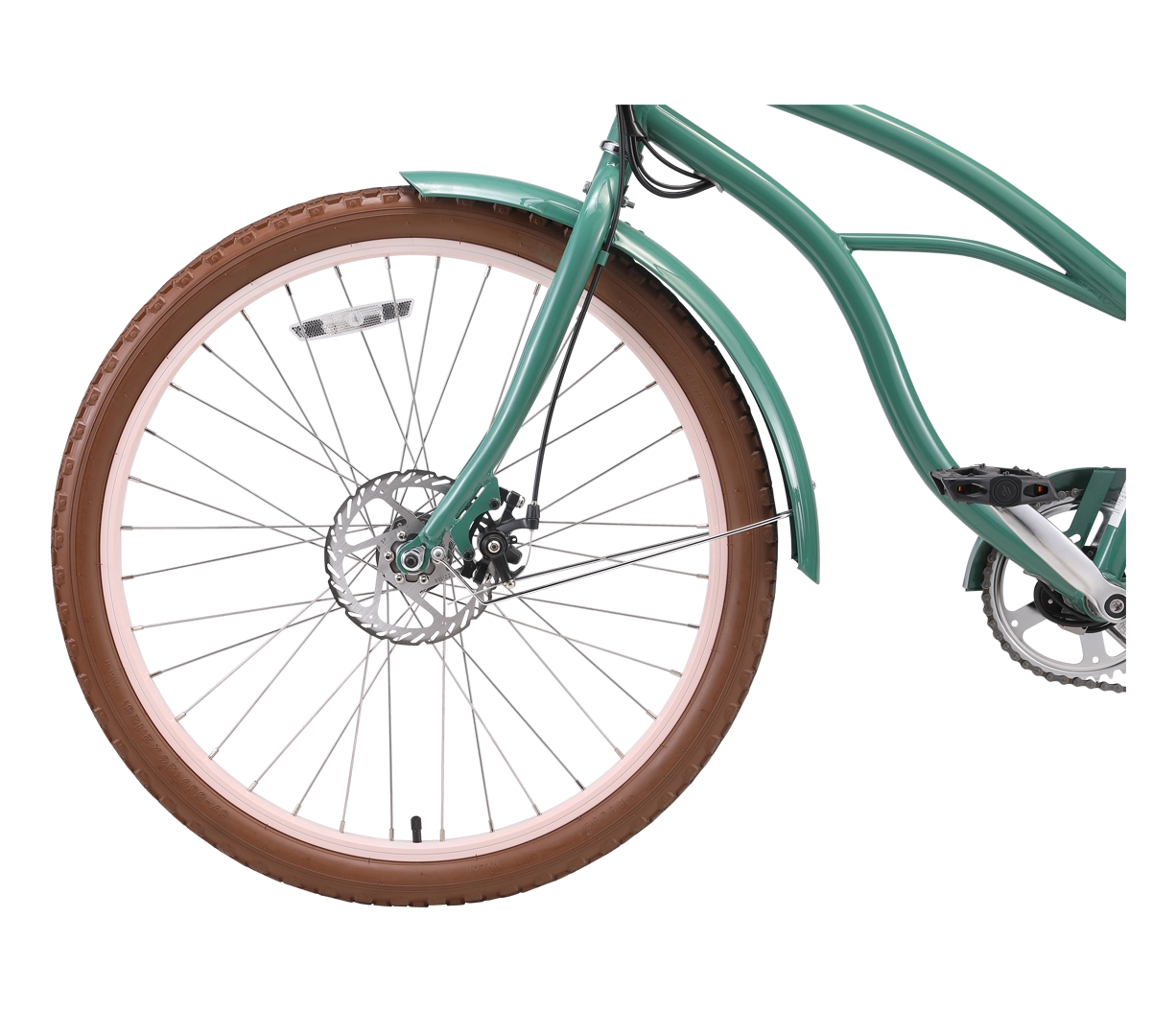 sixthreezero Around the Block Women's NEW 26" 500W 7-Speed Beach Cruiser Bicycle with Rear Rack