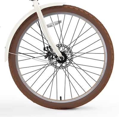 sixthreezero Around the Block Women's NEW 26" 500W 7-Speed Beach Cruiser Bicycle with Rear Rack