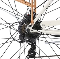 sixthreezero Around the Block Women's NEW 26" 500W 7-Speed Beach Cruiser Bicycle with Rear Rack