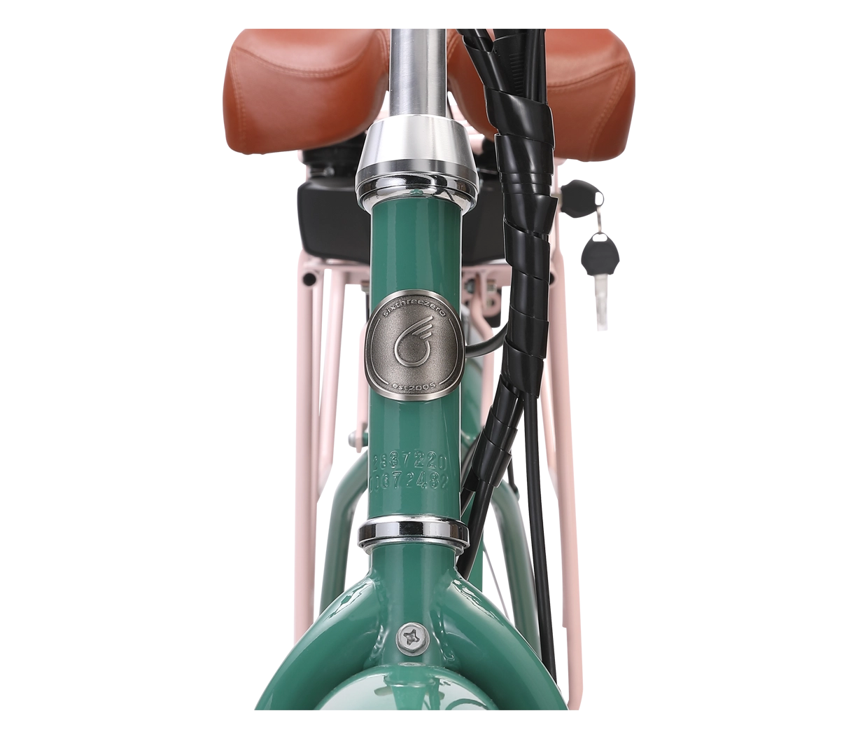 sixthreezero Around the Block Women's NEW 26" 500W 7-Speed Beach Cruiser Bicycle with Rear Rack