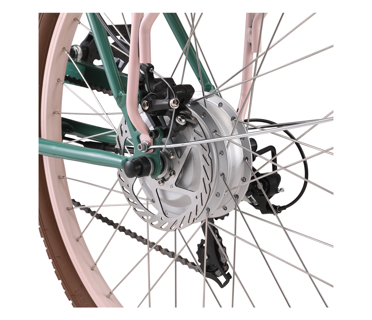 sixthreezero Around the Block Women's NEW 26" 500W 7-Speed Beach Cruiser Bicycle with Rear Rack