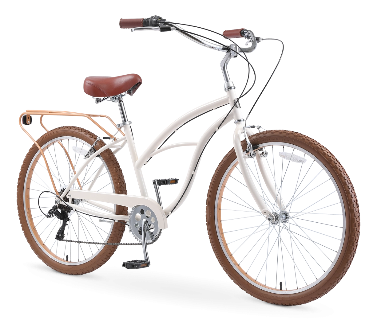 sixthreezero NEW Around the Block Women's 26" 7-Speed Beach Cruiser Bicycle