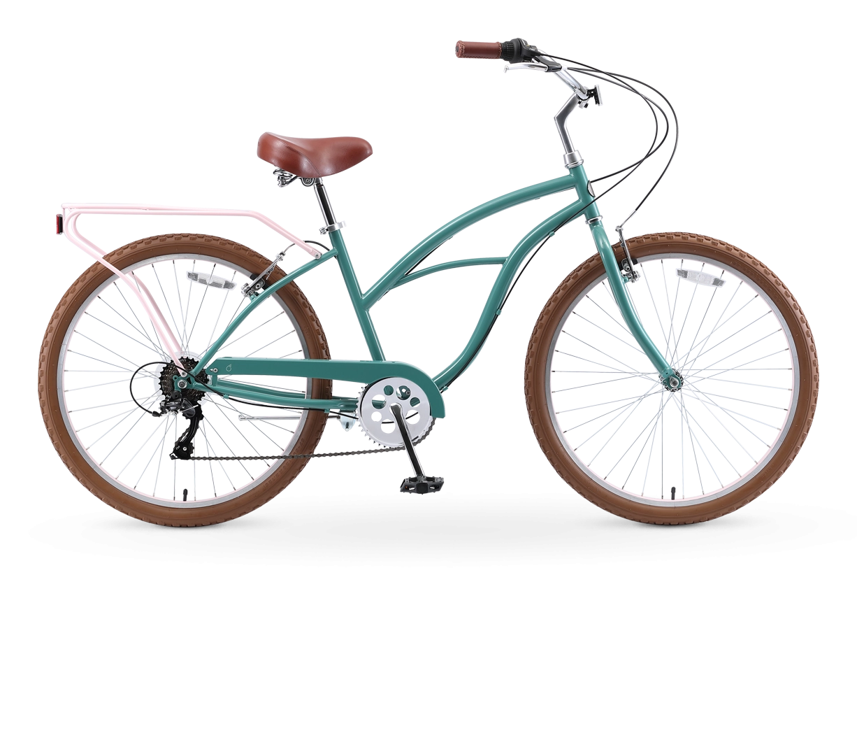 sixthreezero NEW Around the Block Women's 26" 7-Speed Beach Cruiser Bicycle