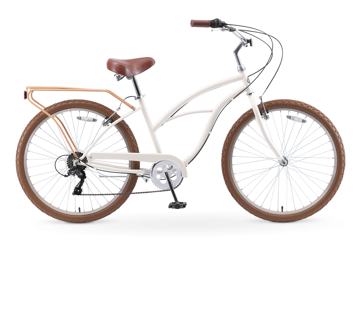 sixthreezero NEW Around the Block Women's 26" 7-Speed Beach Cruiser Bicycle