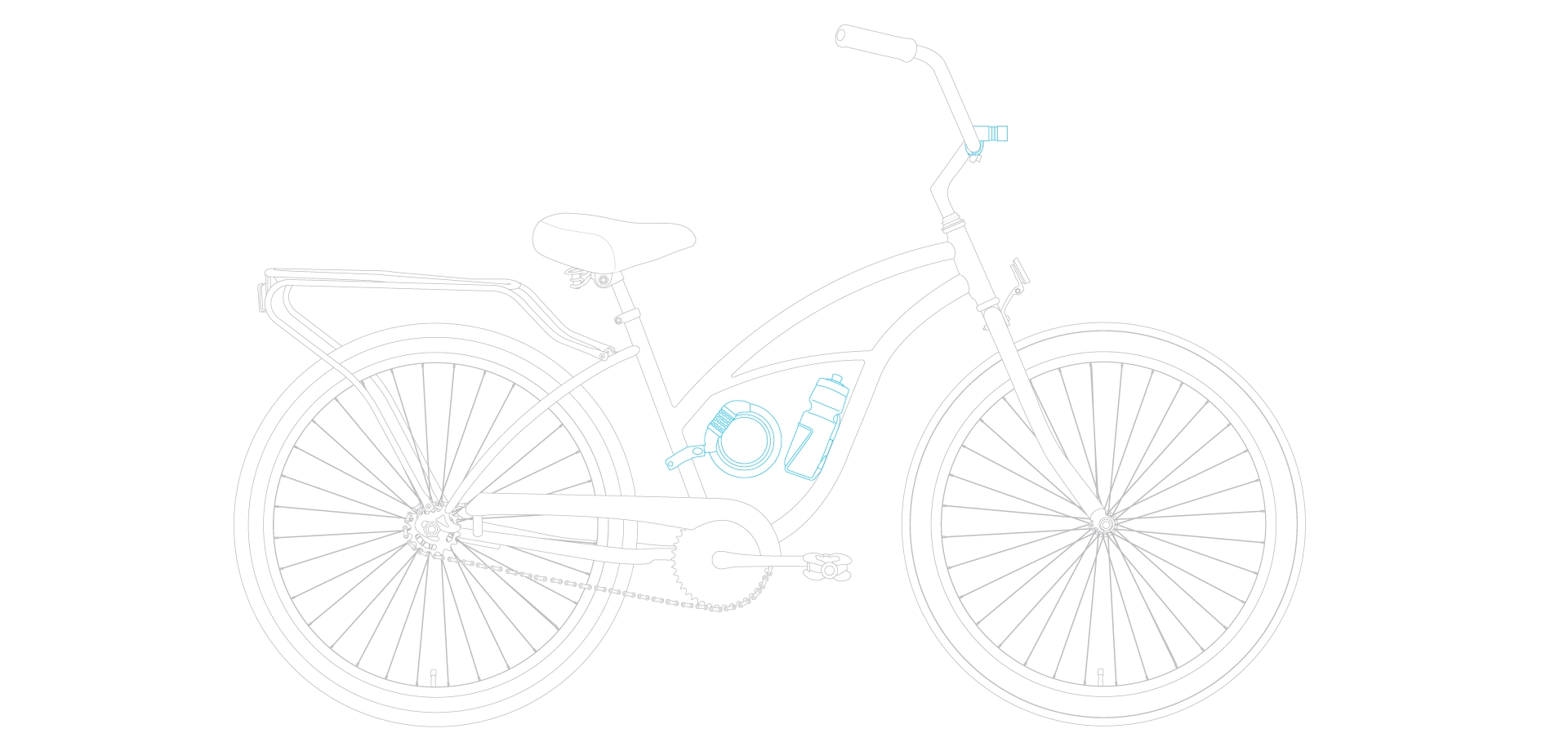 sixthreezero NEW Around the Block Women's 26" Single Speed Beach Cruiser Bicycle with Rear Rack