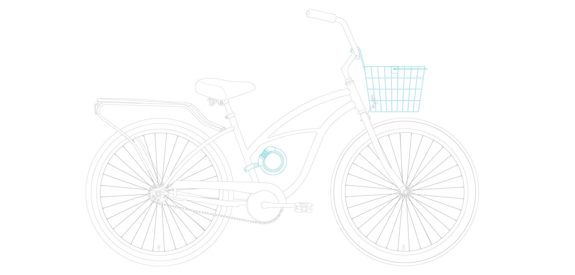 sixthreezero NEW Around the Block Women's 26" Single Speed Beach Cruiser Bicycle with Rear Rack