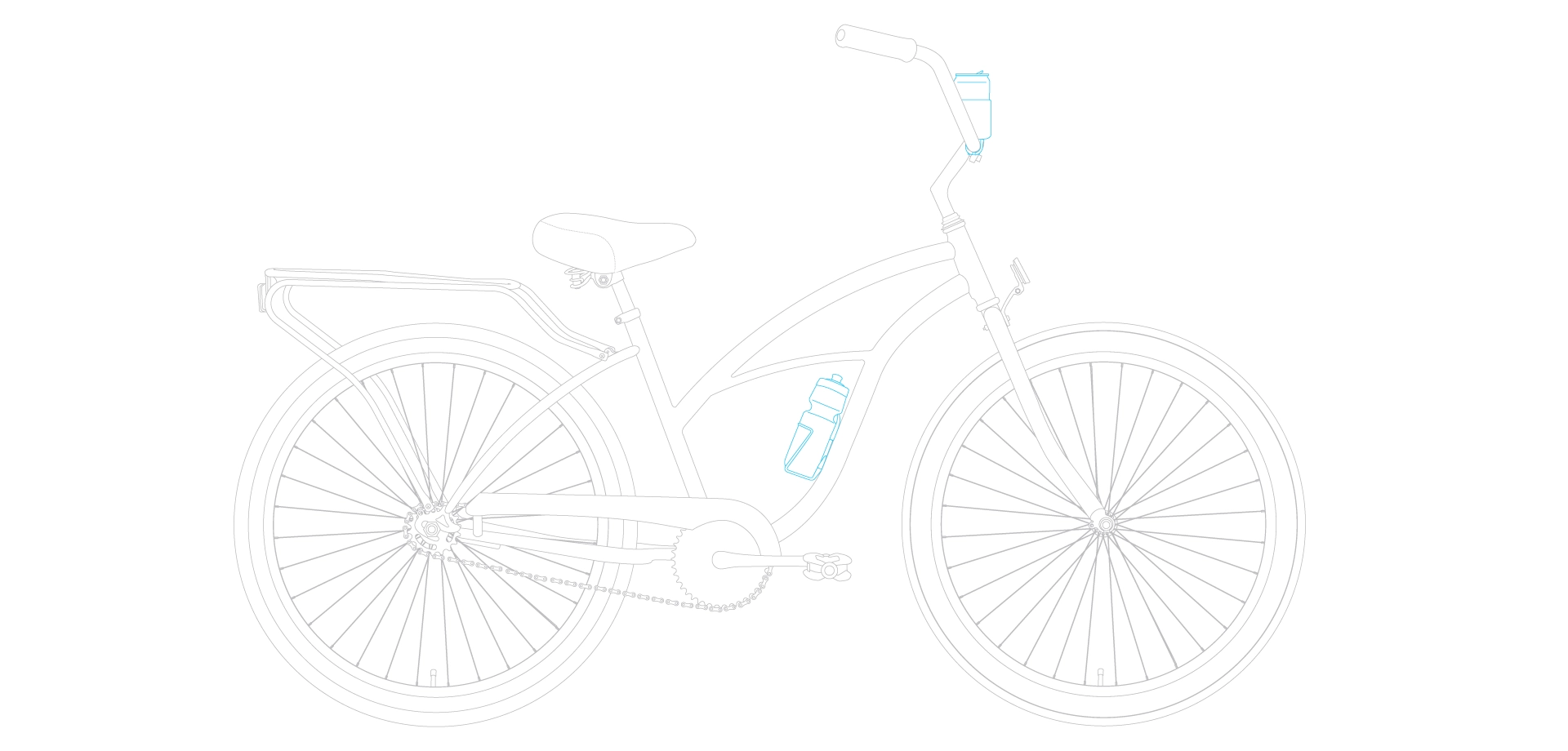 sixthreezero NEW Around the Block Women's 26" Single Speed Beach Cruiser Bicycle with Rear Rack