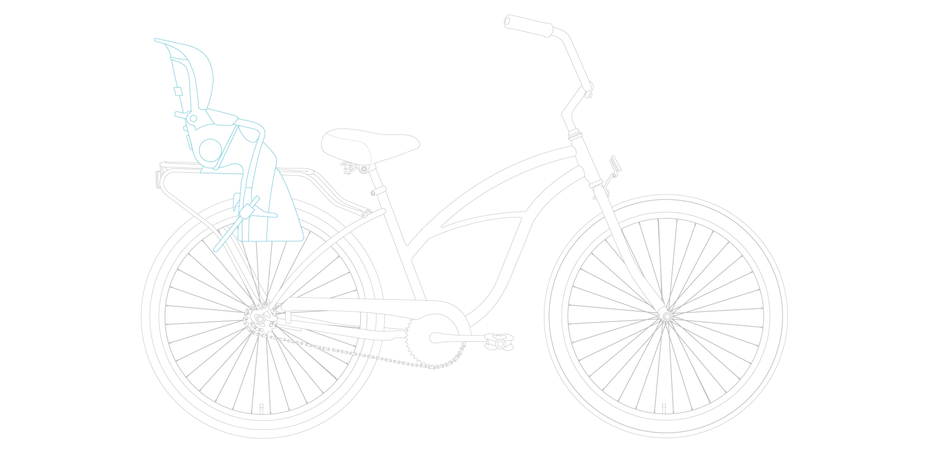 sixthreezero NEW Around the Block Women's 26" Single Speed Beach Cruiser Bicycle with Rear Rack