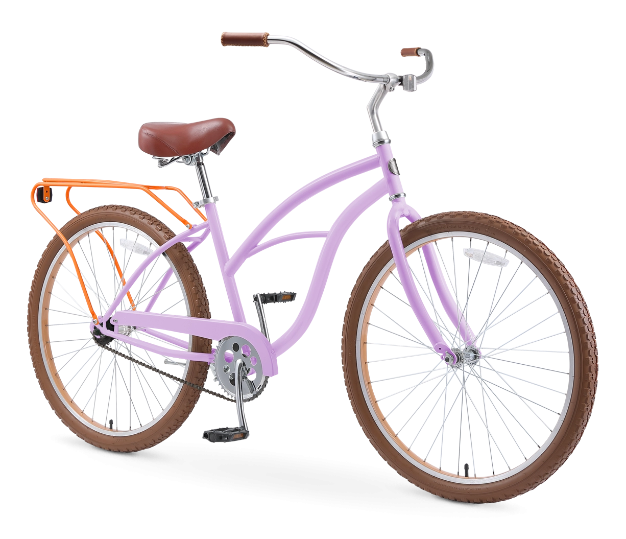 sixthreezero NEW Around the Block Women's 26" Single Speed Beach Cruiser Bicycle with Rear Rack