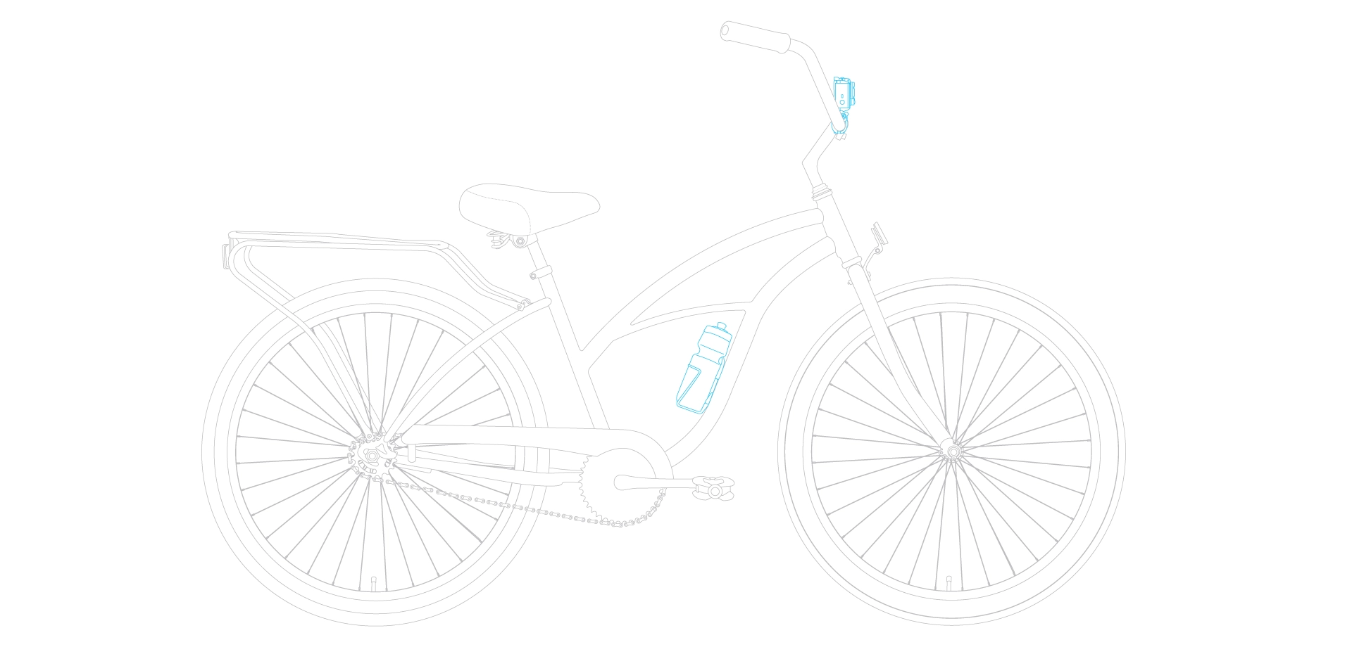sixthreezero NEW Around the Block Women's 26" Single Speed Beach Cruiser Bicycle with Rear Rack