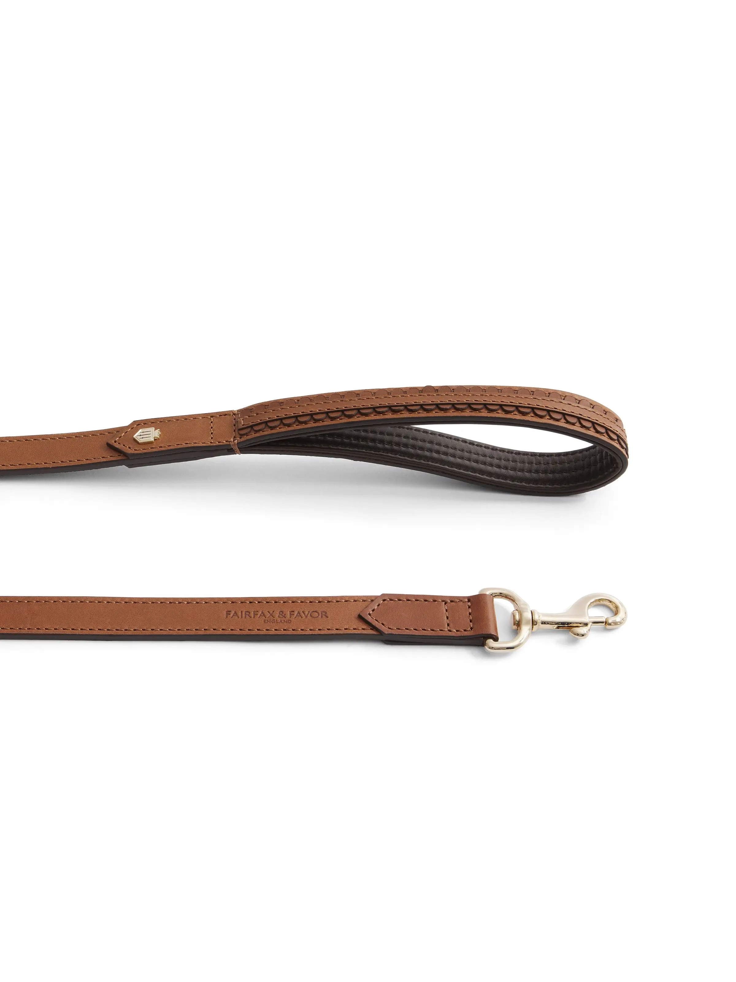 Slim Bakewell Dog Lead - Tan Leather