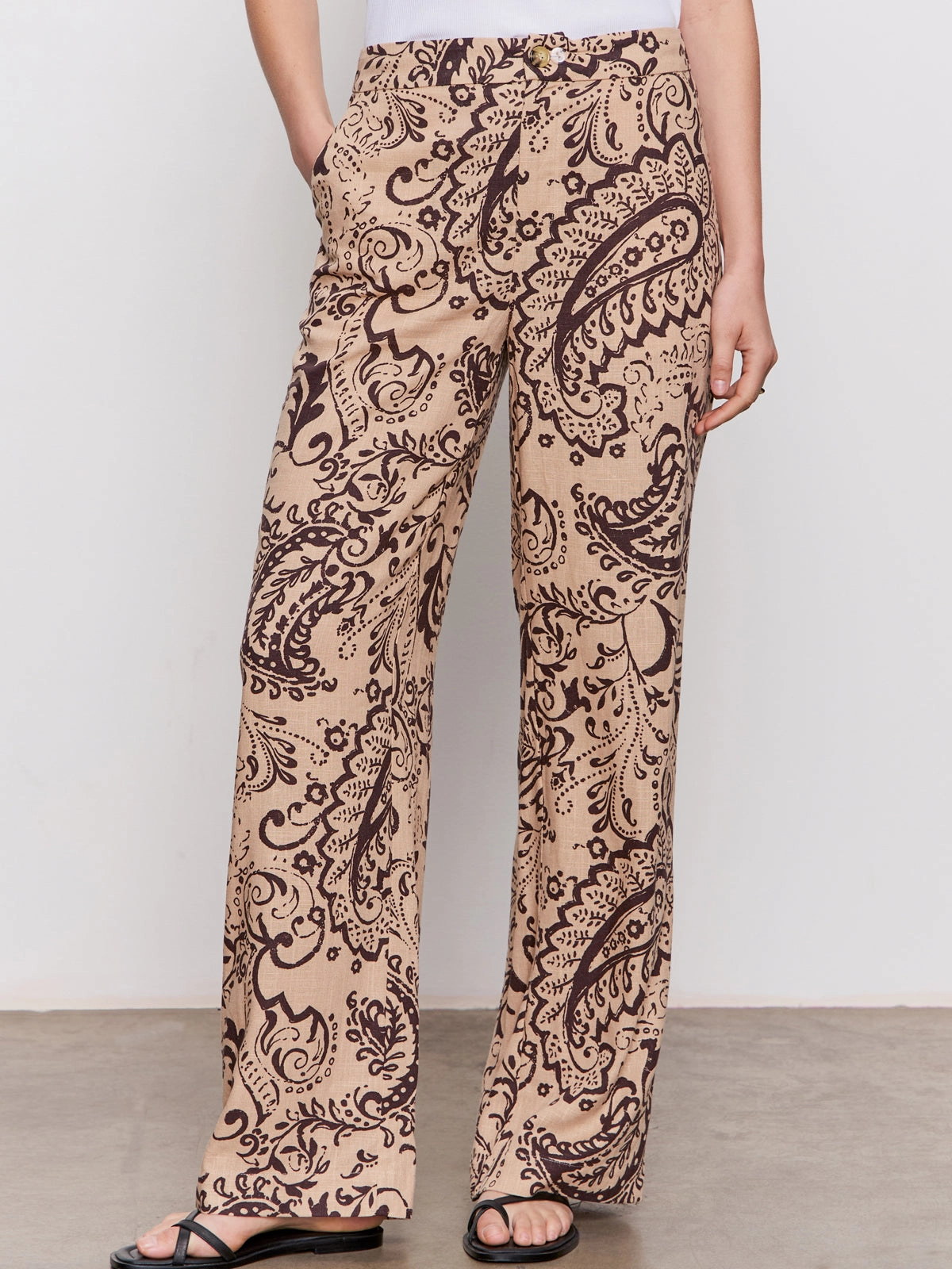 The Soft Semi-High Rise Trouser Desert Bandana