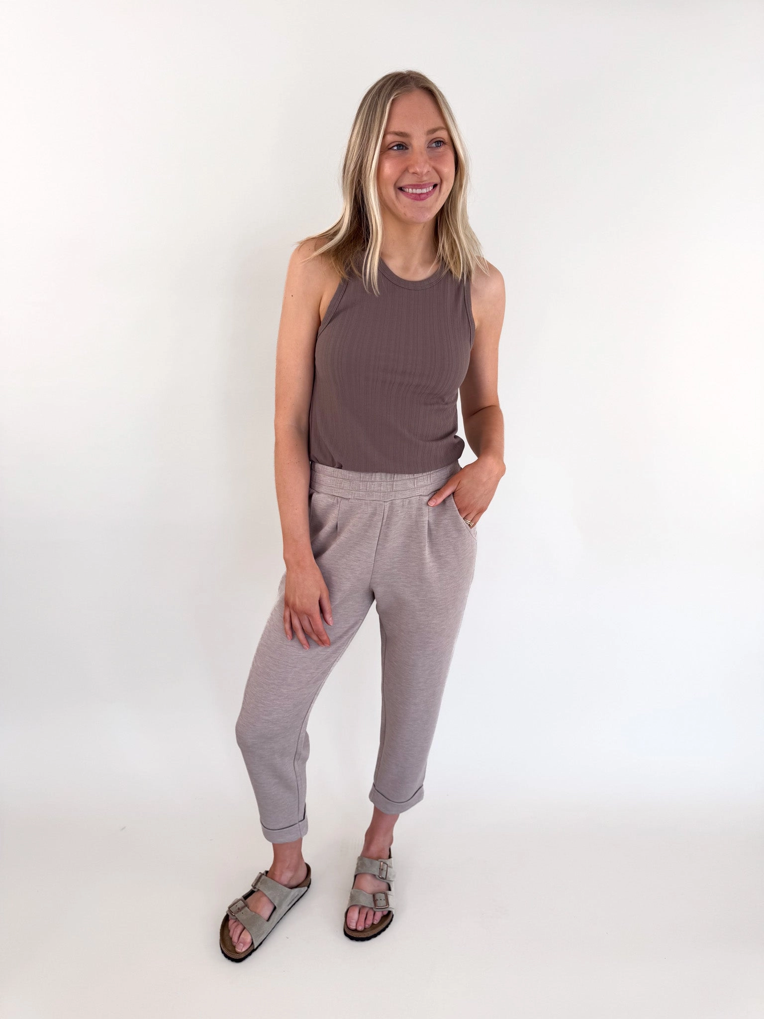 Thurman Taupe Tank