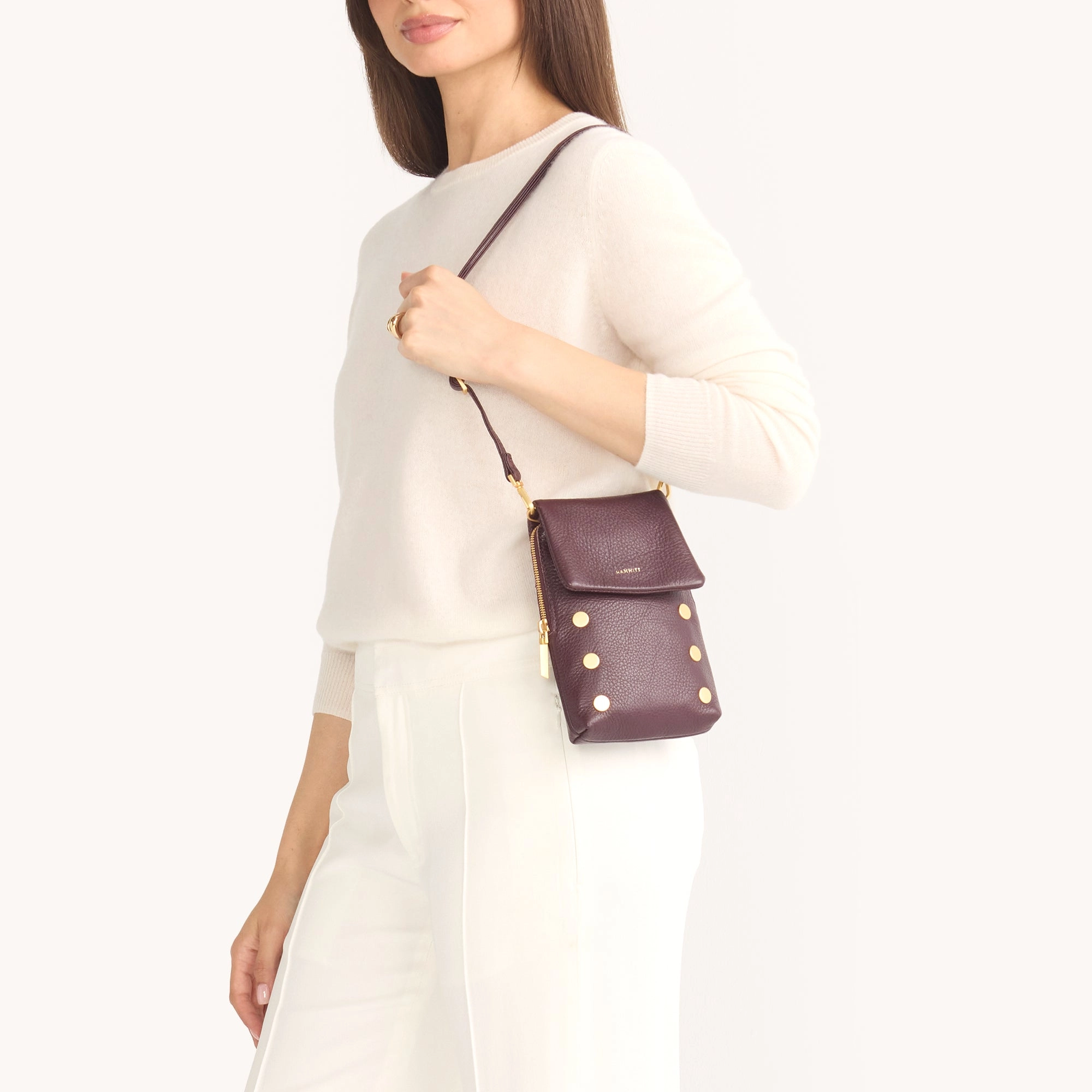 VIP Mobile | Cabernet Pebble/Brushed Gold