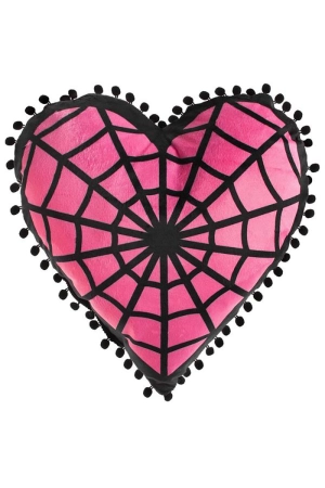 Webbed Heart Shaped Pillow