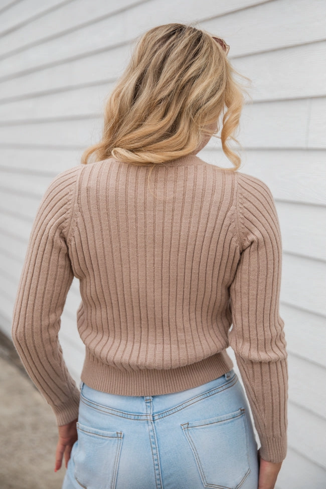 What You Needed Taupe Ribbed Cardigan FINAL SALE