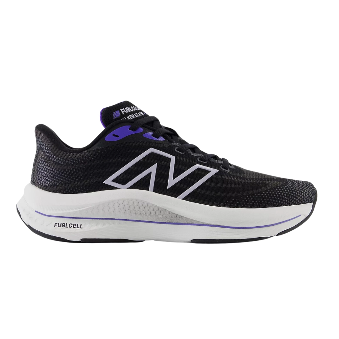 Women's FuelCell Walker Elite - Black with Electric Indigo and Grey Violet (B Width)