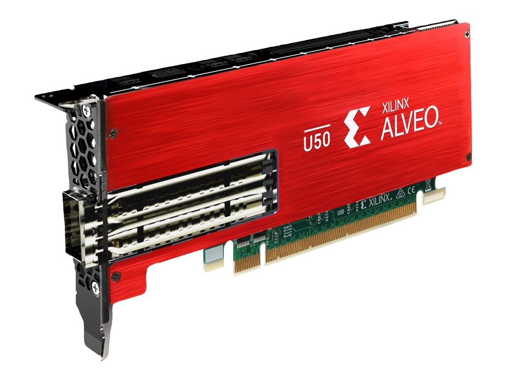 Xilinx Alveo U50 Data Center Accelerator Card - GPU computing processor - Alveo U50 - 8 GB HBM2 - PCIe 3.0 x16 / PCIe 4.0 x8 4XC7A76757