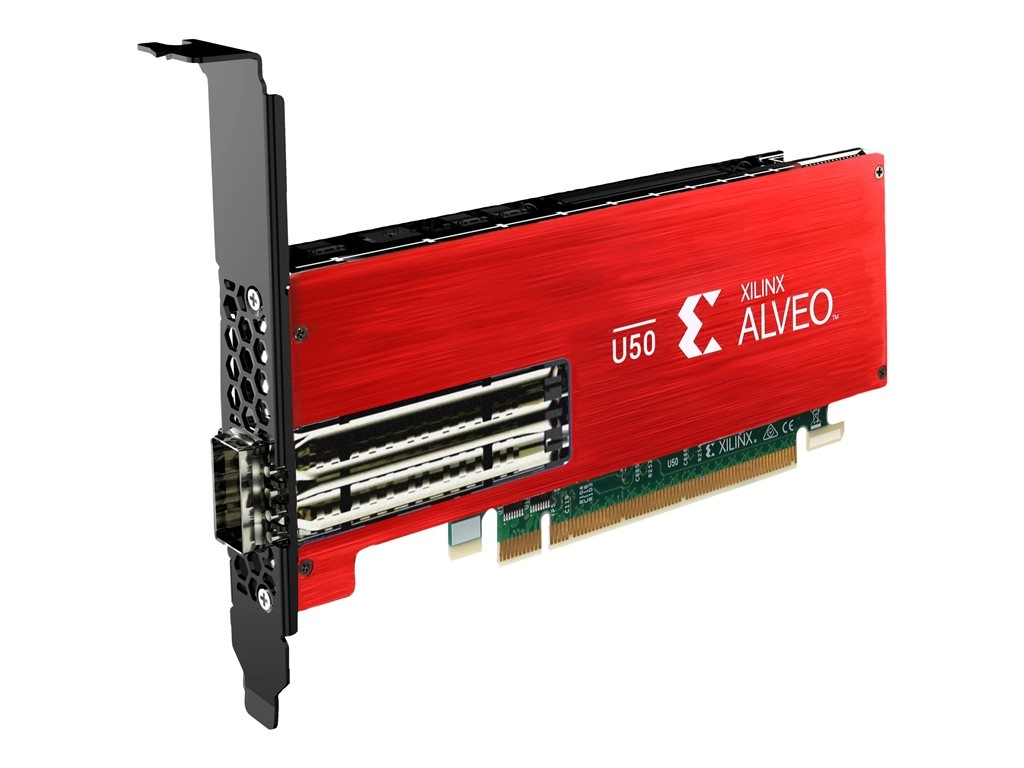 Xilinx Alveo U50 Data Center Accelerator Card - GPU computing processor - Alveo U50 - 8 GB HBM2 - PCIe 3.0 x16 / PCIe 4.0 x8 4XC7A76757