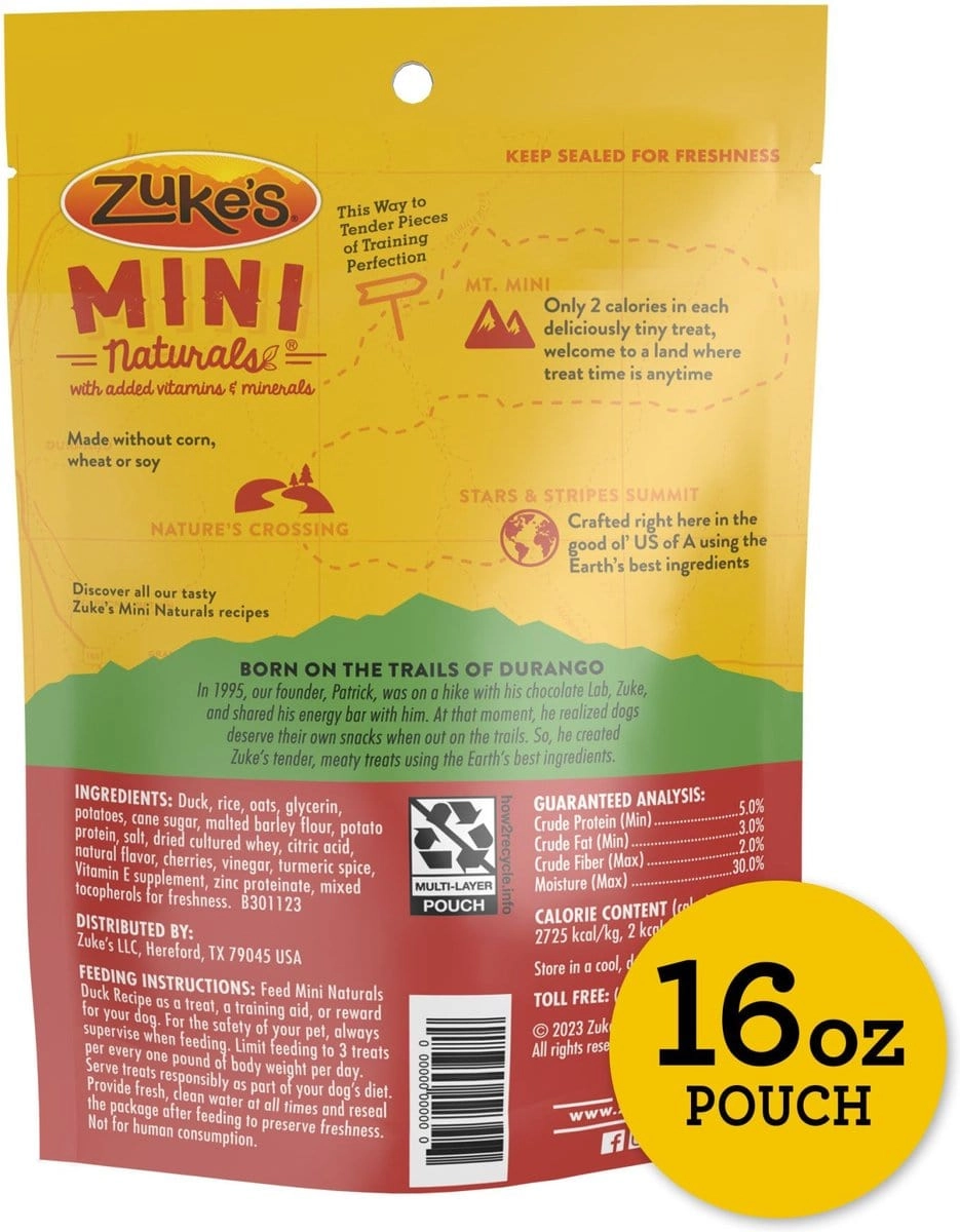 Zuke's Mini Naturals Duck Dog Treats